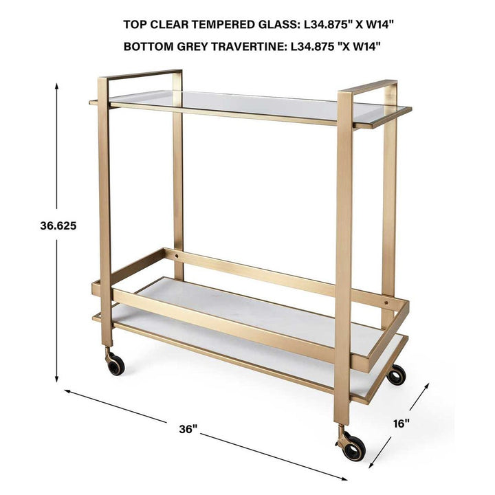 Roll Along Bar Cart