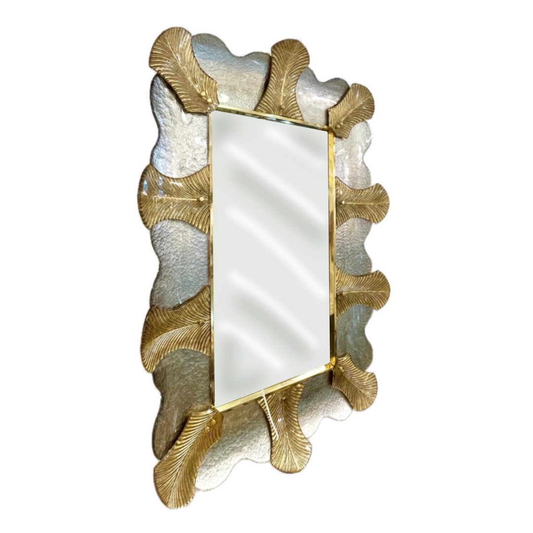 Gold and Silver Leaf Mirrors Murano Glass