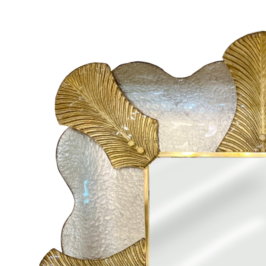 Gold and Silver Leaf Mirrors Murano Glass
