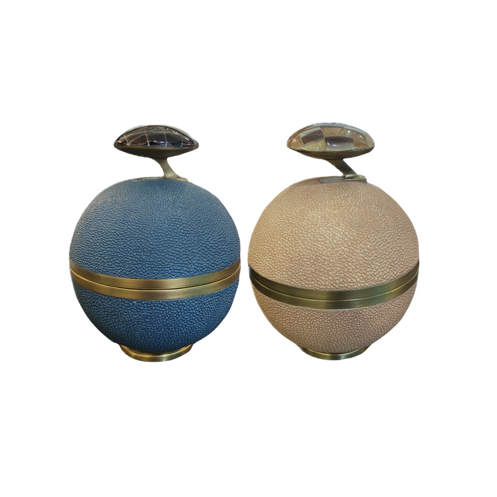 Flower Cannister Pink Shagreen