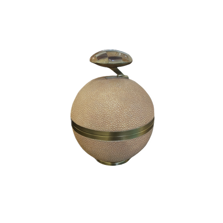 Flower Cannister Pink Shagreen