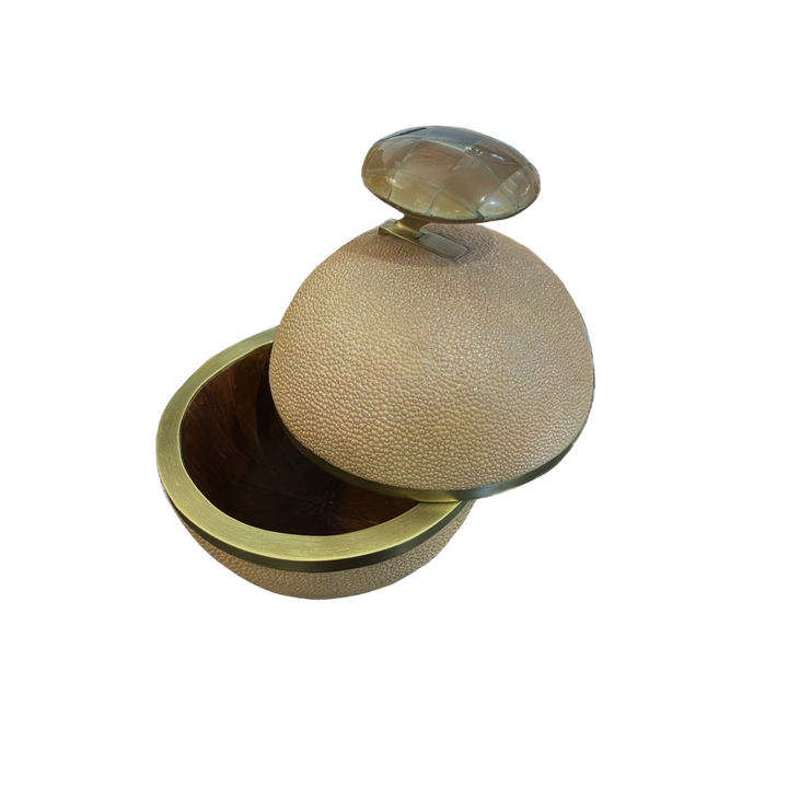 Flower Cannister Pink Shagreen