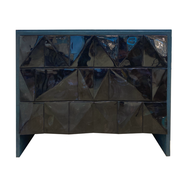 Blue Penshell and Shagreen Chest