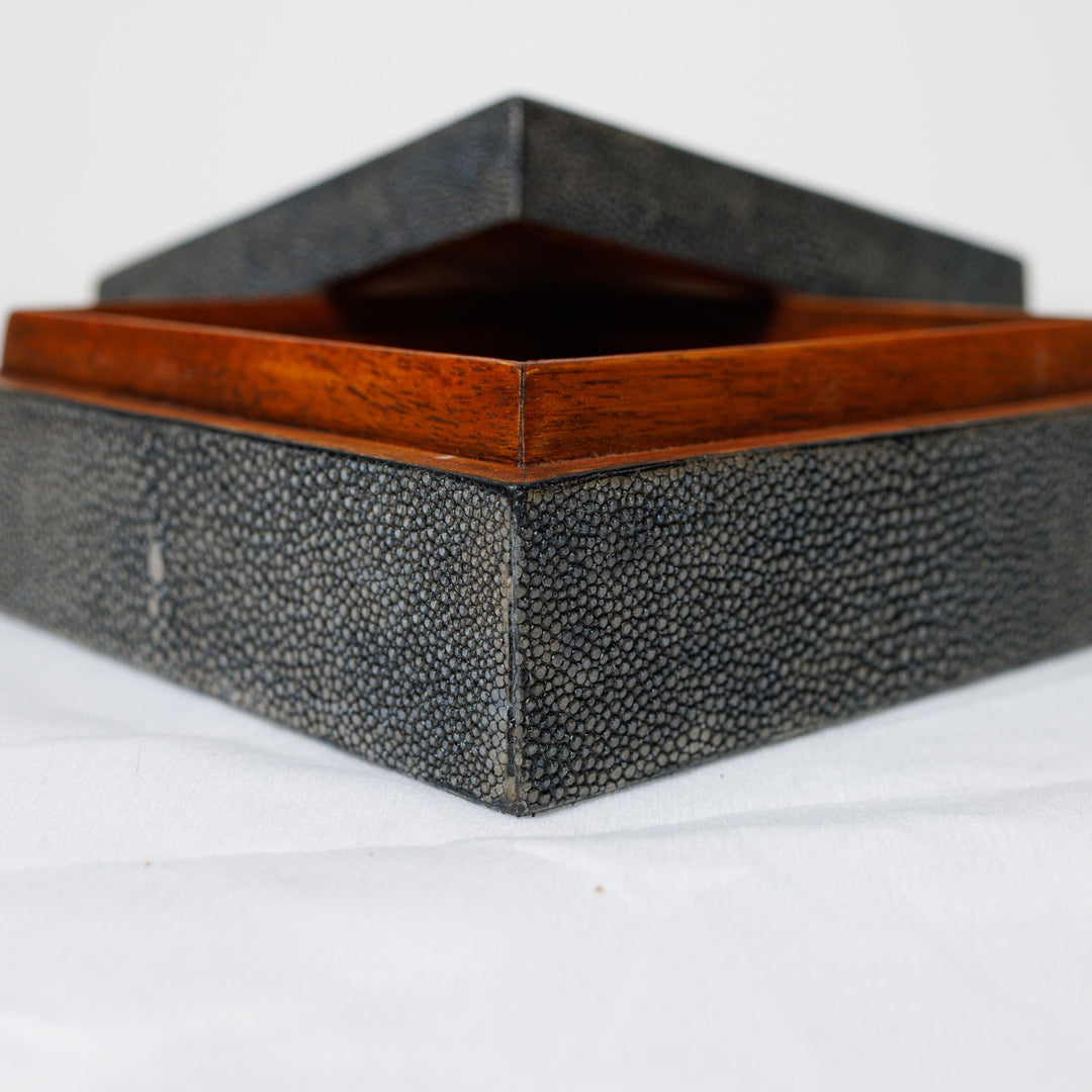 Square Box with Dark Leopard Pattern