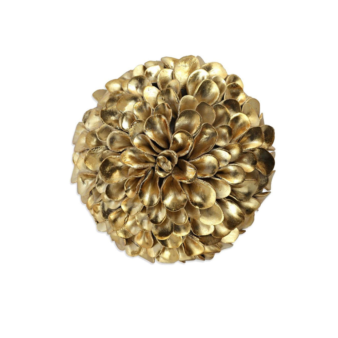 Gold Button Flower Wall Art