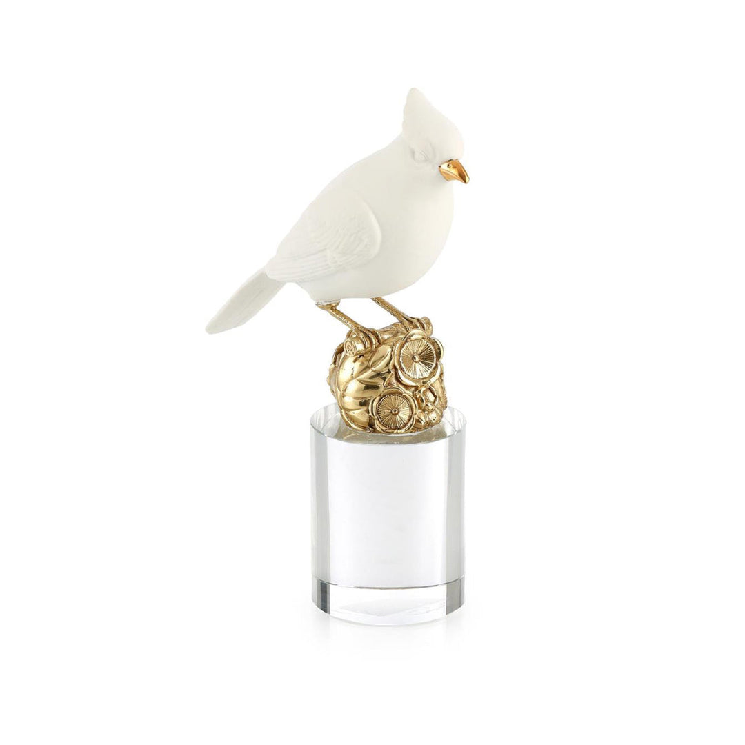 Cardinal Sculpture on Crystal Small