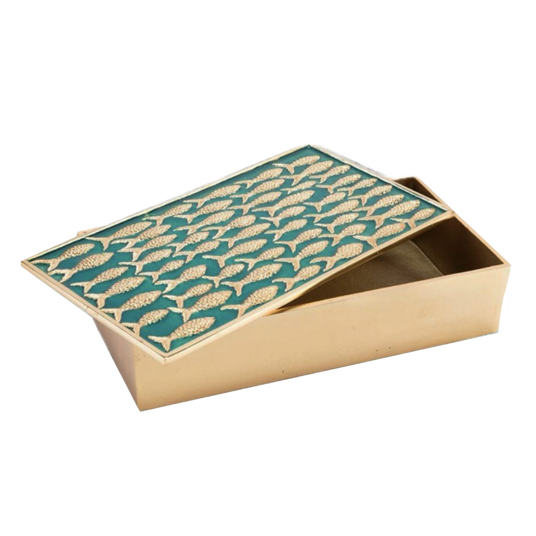 Fish on a Turquoise Sea Box