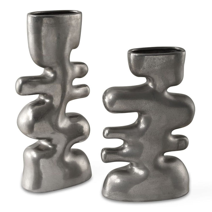 Free Flowing Vases Set of 2