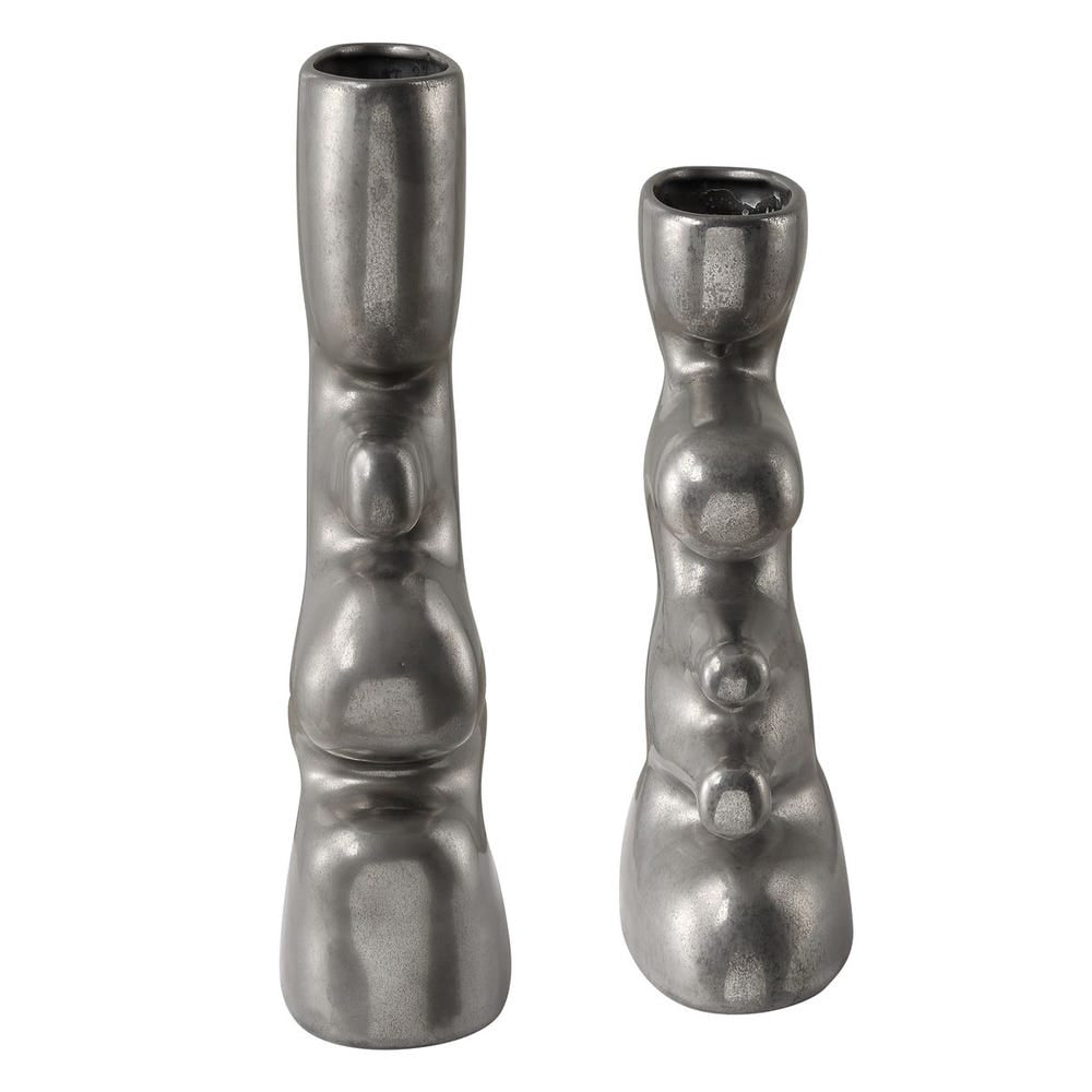Free Flowing Vases Set of 2