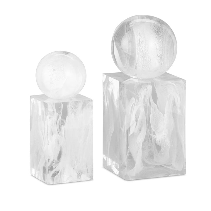 Nova White Objects Set of 2