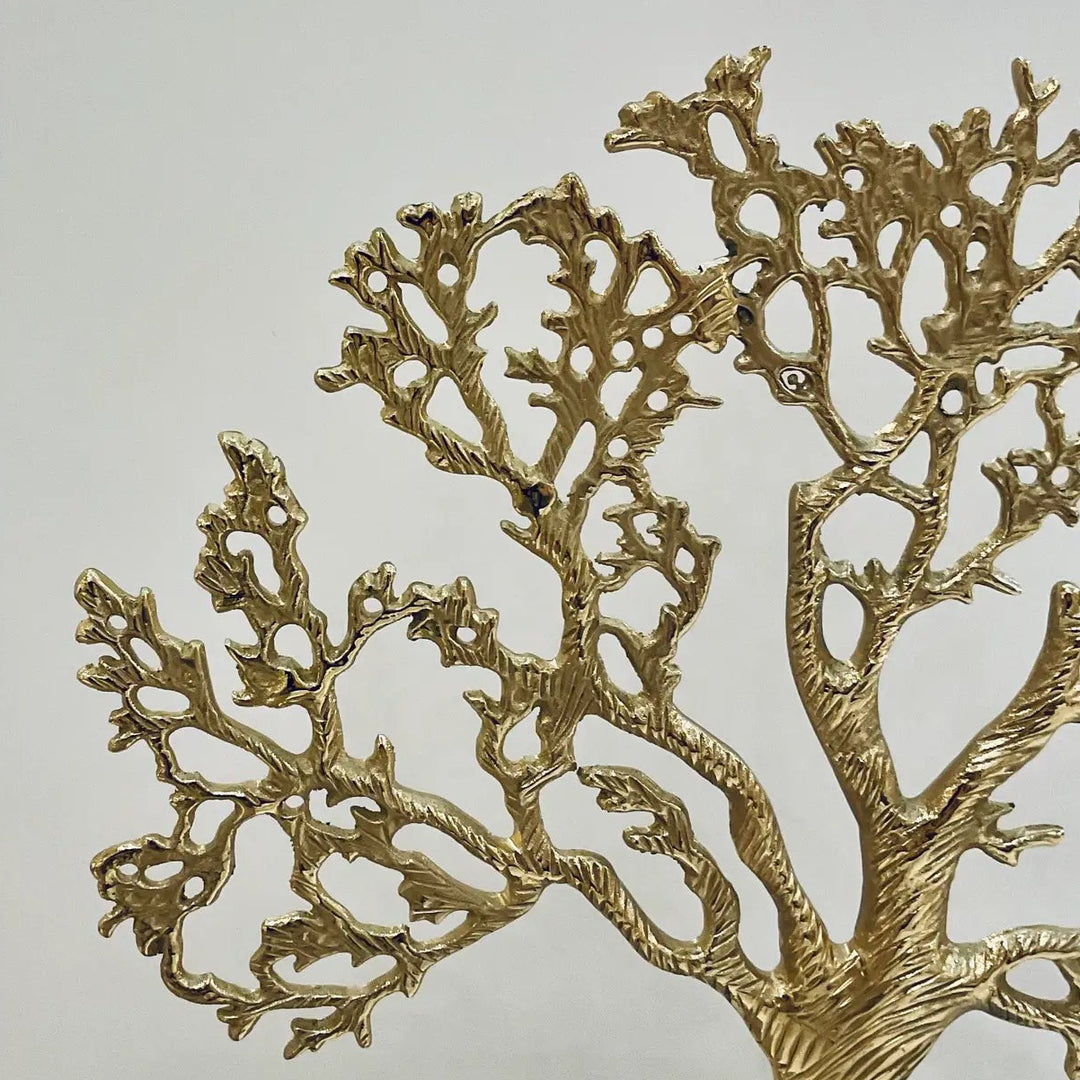 Brass Tree on Agate