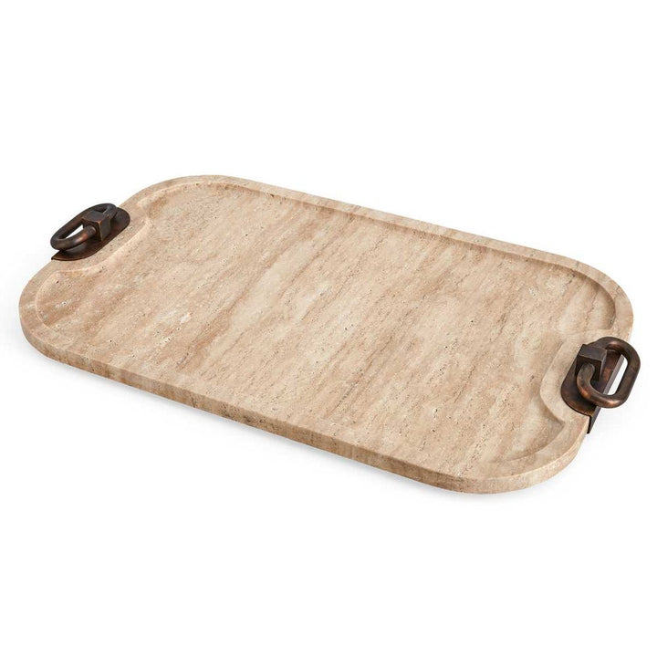 Hippodrome Travertine Tray