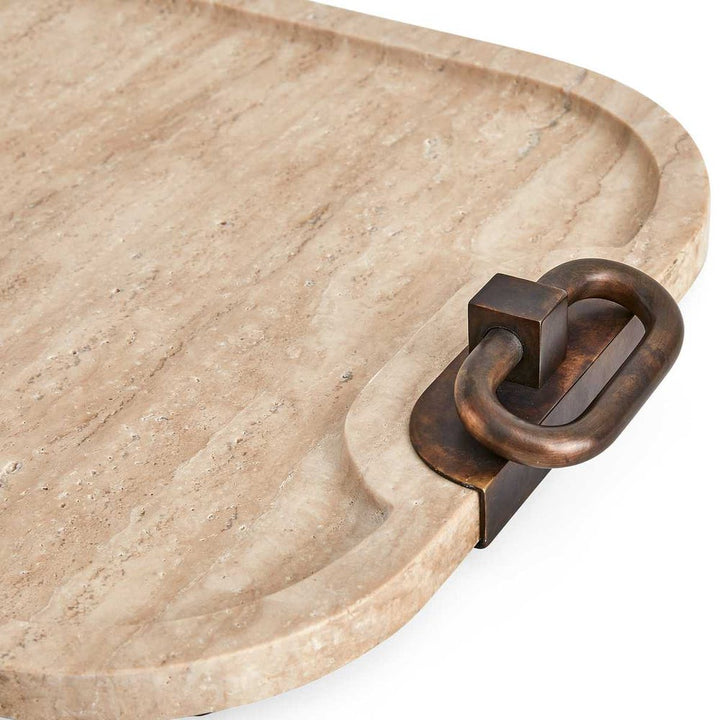 Hippodrome Travertine Tray