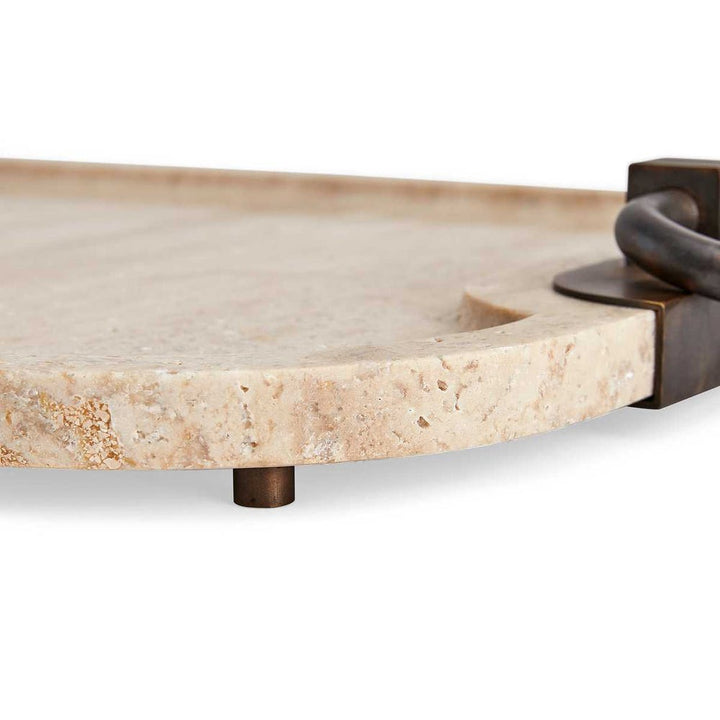 Hippodrome Travertine Tray
