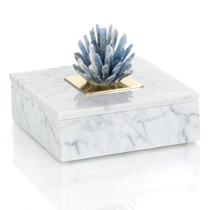 Kyanite Starburst and Marble Box