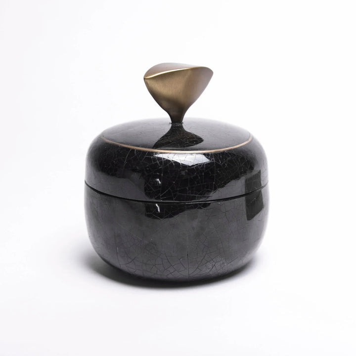 Pedestal Knob Blue Penshell Small Box