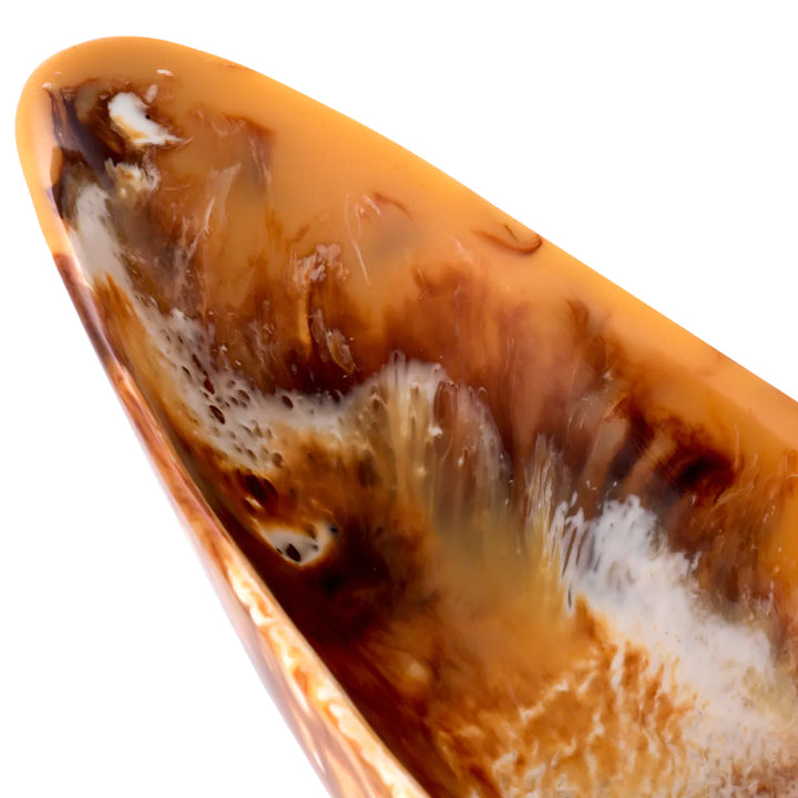 Mood Bowl Long Orange Swirl