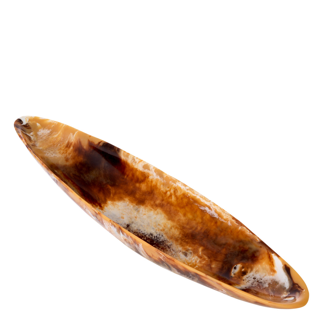 Mood Bowl Long Orange Swirl