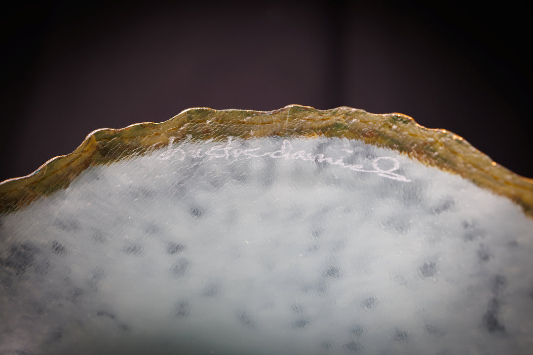 Small White Ice Sculptural Bowl