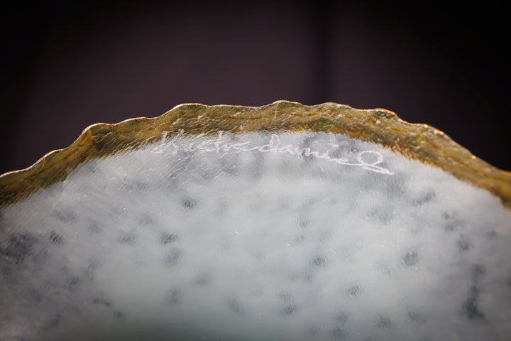Small White Ice Sculptural Bowl