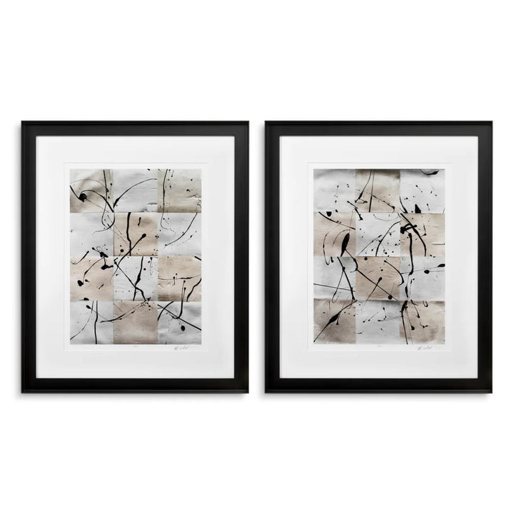 Ink Casting Print Set of 2