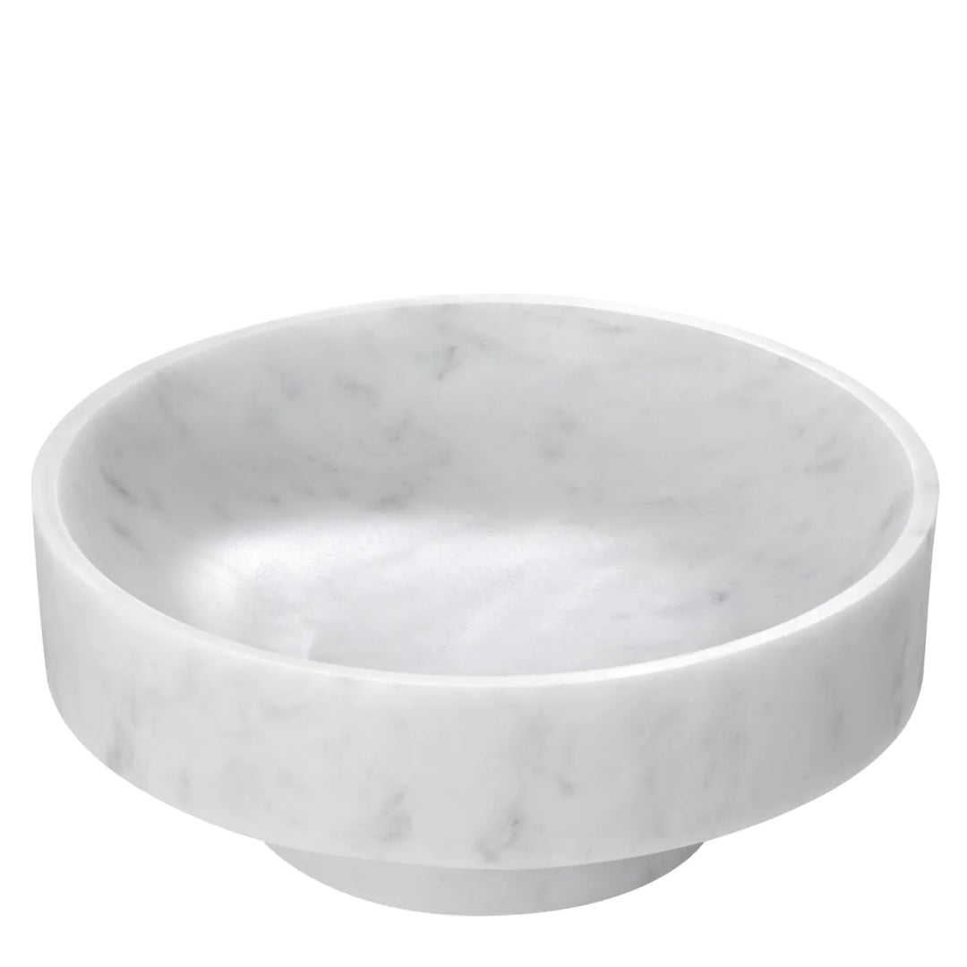 Santiago Bowl White Marble