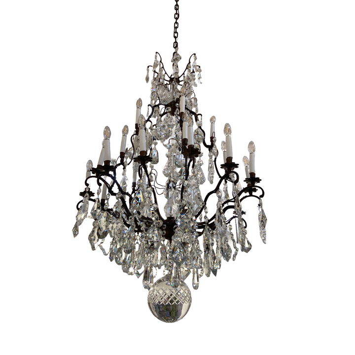 Chandelier Burnish with Mix Crystal