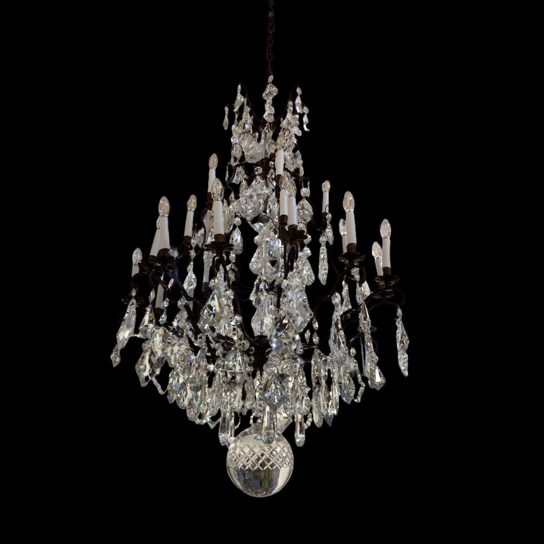 Chandelier Burnish with Mix Crystal